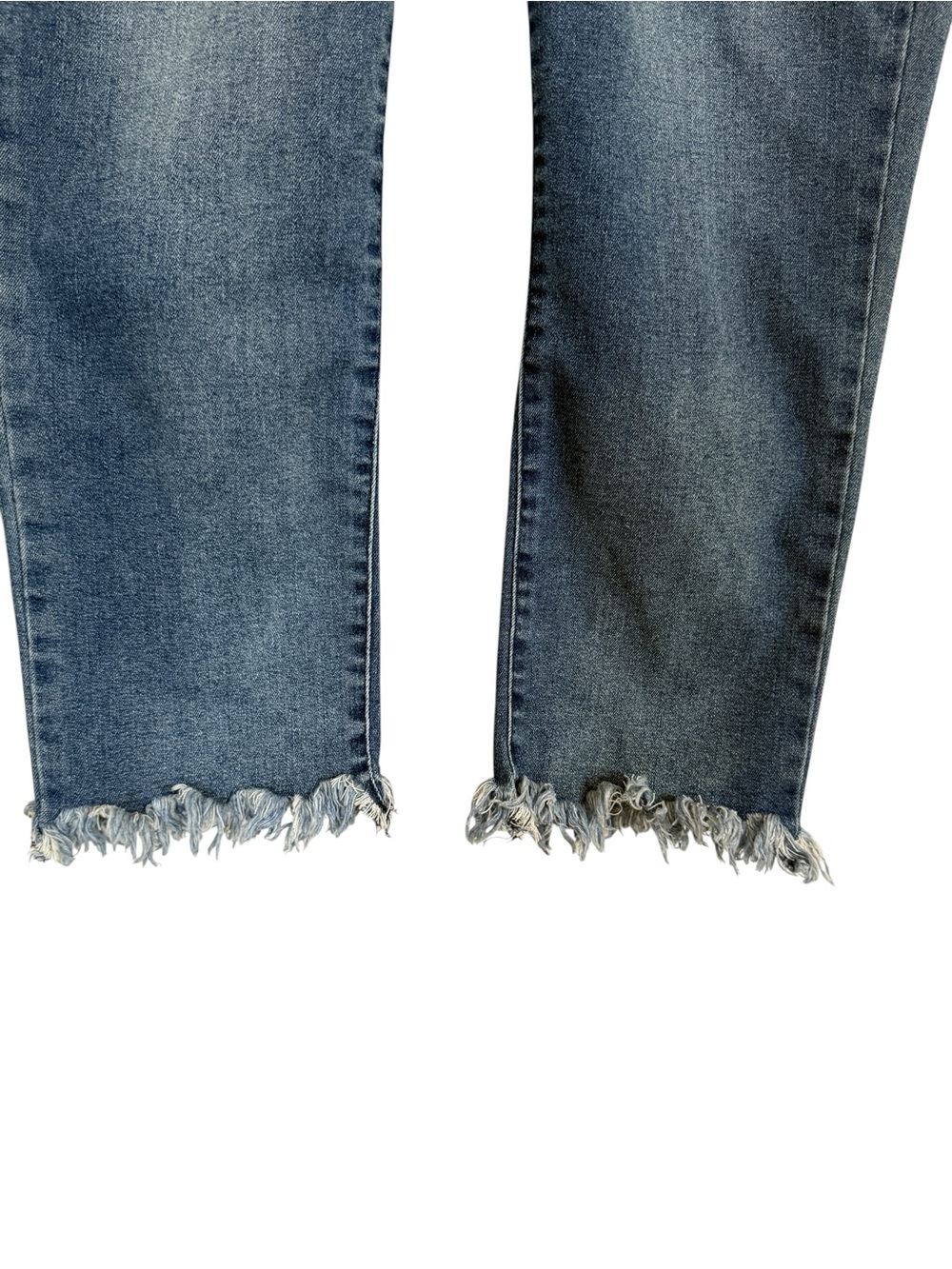 Democracy “Ab”Technology Cropped Frayed Hem Jeans Women’s Size 12 - Picture 4 of 13